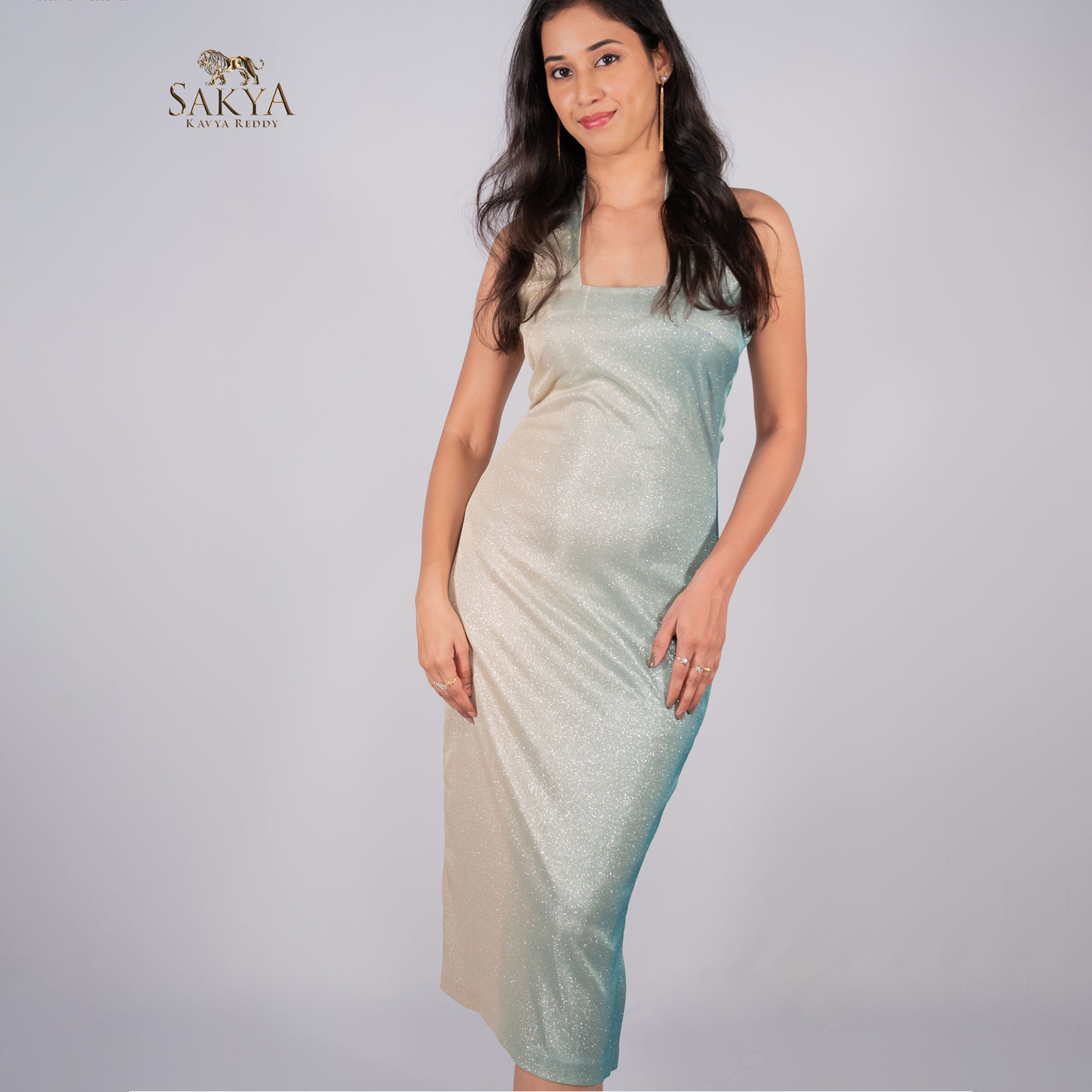 Shimmer ombre effect bodycon